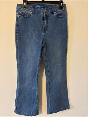 J. McLaughlin Classic Mid Blue Flare Jeans